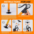 MANQO Adjustable Cabinet Jack Support Pole 115–290cm – 3rd Hand Support System